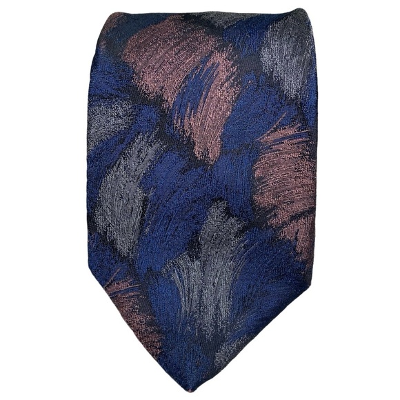 Set of 2 Vintage Bachrach Silk Ties Abstract Classic Length Wearable Art - Picture 10 of 15